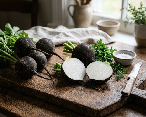 Чёрная редька в кулинарии - особенности и применение